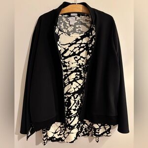 Chico's Travelers  2 Piece Jacket/Top Set